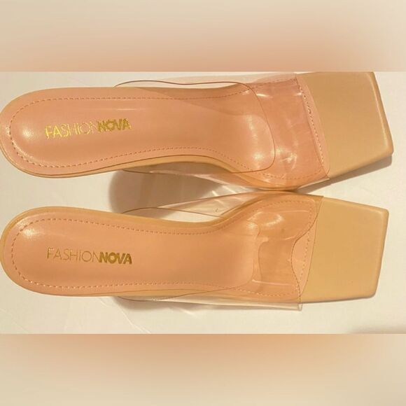 🛍️Fashion Nova Summer Time Fine Heels Pink Lavender Size:10 💥 - Picture 8 of 8